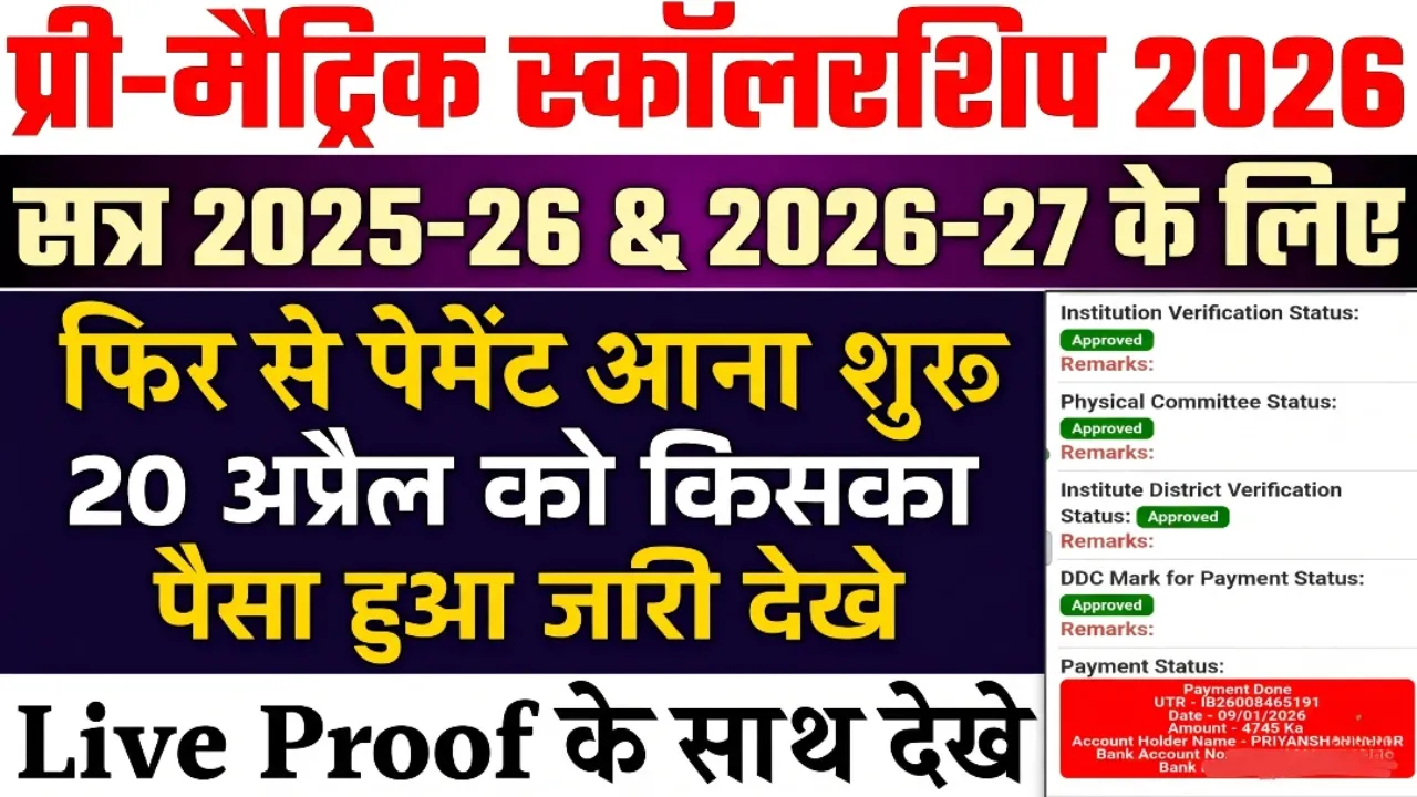 Pre-Matric Scholarship 2026